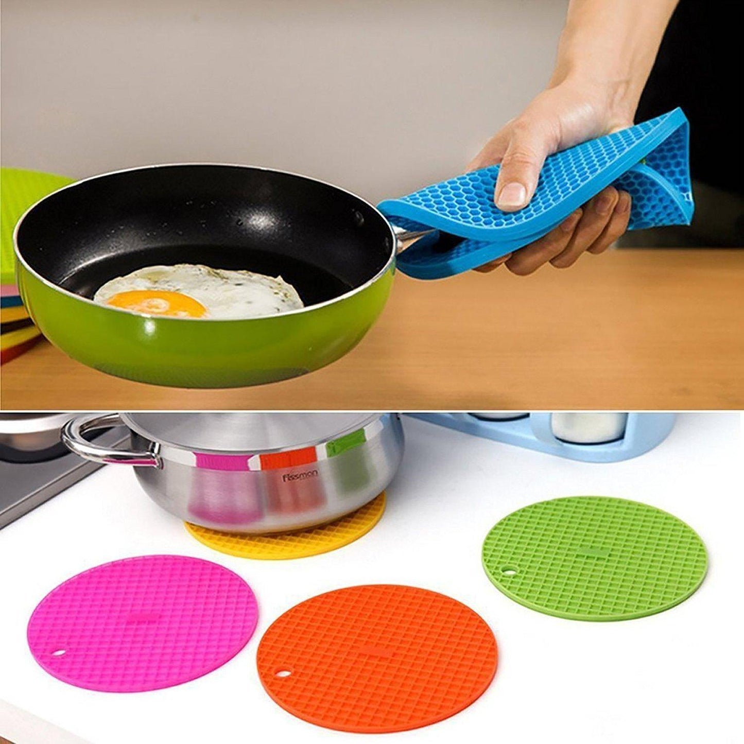 Silicone Heat Resistant Table Mat (Pack of 4) - Prantak