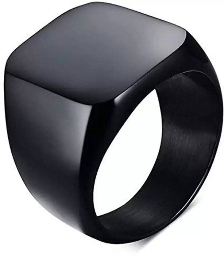 Saizen Silver Square Vintage Ring - Prantak